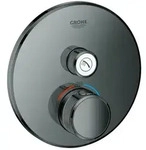 Grohe Grohtherm Smartcontrol Fertigmontageset 29118A00 hard graphite, rund,