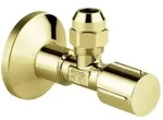 Grohe Eckventil 22037GL0 1/2" x 3/8", Metallgriff, Rosette, Quetschverschraubung 1