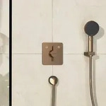 hansgrohe DuoTurn Q Mischer 75414140 Unterputz, f&uuml;r 2 Verbraucher, brushed bronze