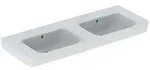 Geberit Renova Plan Doppelwaschtisch 501712001 130x48cm, ohne Hahnloch, mit