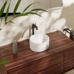 hansgrohe Xuniva Aufsatzwaschtisch 61070450 300x300mm, ohne Hahnloch/&Uuml;berlauf, wei&szlig;