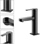 Keuco IXMO Flat 100 Black Selection Waschtischarmatur 59502373100 ohne