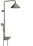 hansgrohe Axor Showerpipe 26020330 mit Thermostat, Kopfbrause 240 2jet, polished