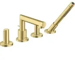 hansgrohe Axor Uno Fertigmontageset 45444950 4-Loch-Wannenrandarmatur, mit...