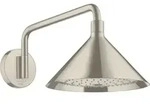 hansgrohe Axor Kopfbrause 26021820 mit Brausearm, Wandmontage, brushed nickel