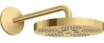 hansgrohe Axor One Kopfbrause 48491250 mit Brausearm, 1jet, brushed gold optic
