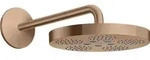 hansgrohe Axor One Kopfbrause 48491310 mit Brausearm, 1jet, brushed red gold