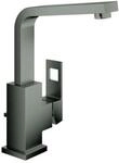Grohe Eurocube Waschtischarmatur 23135AL0 hard graphite geb&uuml;rstet, L-Size, mit