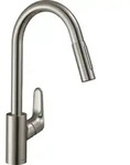 hansgrohe Focus M41 240 31833800 Ausziehbrause 2jet edelstahl-optik