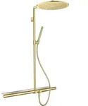 hansgrohe Axor Showerpipe 27984950 mit Thermostat 800, Kopfbrause 350 1jet,...