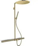 hansgrohe Axor Showerpipe 27984990 mit Thermostat 800, Kopfbrause 350 1jet,...