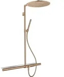 hansgrohe Axor Showerpipe 27984310 mit Thermostat 800, Kopfbrause 350 1jet,...