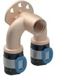 Geberit FlowFit Doppelanschlusswinkel 620852001 DN 20/15/20, &Oslash; 25/25 mm, Rp...