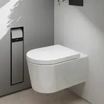 hansgrohe EluPura WC-Sitz 60197450 wei&szlig;, Befestigung oben, mit SoftClose und