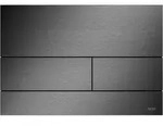 TECEsquare II Metall WC-Bet&auml;tigungsplatte 9240846 Chrom schwarz geb&uuml;rstet (mit