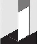 Kermi Walk-In XC Glasanlage WIO XCWIO04020VPK 40x200cm, ESG klar, silber...