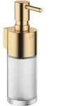 Dornbracht Spender 83435970-28 Wandmodell, Flasche aus Kristallglas, matt, messing