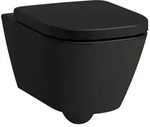 Laufen Meda Wand-WC H8201107160001 36x54cm, sp&uuml;lrandlos, schwarz matt