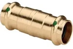 Viega Sanpress Schiebemuffe 124335 35 mm, Rotguss oder Siliziumbronze, SC-Contur