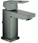 Grohe Eurocube Waschtischarmatur 23127AL0 hard graphite geb&uuml;rstet, S-Size, mit