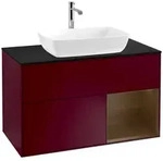 Villeroy und Boch Finion Waschtischunterschrank F782GNHB 100cm, Abdeckplatte...