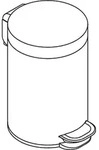 Hewi Abfallbeh&auml;lter 950.05.30540 d= 170x265x230mm, 3 l, hochglanzpoliert