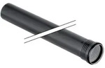 Geberit Silent PP Rohr 390302141 DN 70, 500 mm, mit Muffe, schalloptimiert