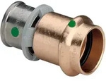 Viega Sanpress &Uuml;bergangsst&uuml;ck 317423 16 x 15 mm, mit SC-Contur, Rotguss