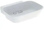 Geberit One Aufsatz-Waschtisch 505052001 50cm, Schalenform, ohne Hahnloch und