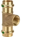Viega Sanpress T-St&uuml;ck 115944 22 x Rp 1/2 x 22 mm, Rotguss oder Siliziumbronze,
