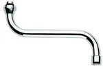 Grohe S-Auslauf chrom, Ausladung 200 mm, schwenkbar