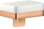 hansgrohe Axor Lotionspender 42819140 mit Ablage, Glas, brushed bronze