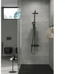 Kludi Thermostat-Dual-Shower-System 6907939-00 mit Handbrause DIVEx3S, mattschwarz