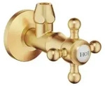 Dornbracht Madison Eckventil 22900361-28 Rosette &Oslash; 60 mm, warm, messing geb&uuml;rstet