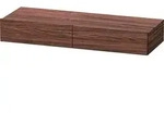 Duravit DuraStyle Schubkastenablage DS827102121 120 x 44 cm, 2 Schubk&auml;sten, nussbaum