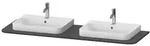 Duravit Happy D.2 Waschtisch-Konsole HP032HB8080 160 x 55 cm, mit 2 Ausschnitten,