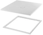 Bette BetteFloor Duschfl&auml;che 8661-403T1 120x100cm, Mini-Wannentr&auml;ger, smoke
