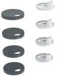 Geberit Set Puffer f&uuml;r WC-Sitzring fixiert 244108001 f&uuml;r Geberit AquaClean...