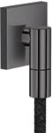hansgrohe AXOR Wandanschluss 36738330 eckig G1/2" Polished Black Chrome