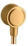 hansgrohe Fixfit Wandanschluss 16884250 mit R&uuml;ckflussverhinderer, brushed gold...