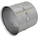 Bertrams VLE-Plus Wandfutter 19WFD150M &Oslash; 150mmx0,6mm, doppelt, Edelstahl 1.4301