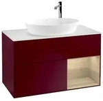 Villeroy und Boch Finion Waschtischunterschrank F901PCHB 100cm, Abdeckplatte...