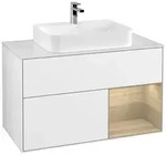 Villeroy und Boch Finion Waschtischunterschrank F371PCGF 100cm, Abdeckplatte...
