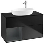 Villeroy und Boch Finion Waschtischunterschrank F892HGPD 100cm, Abdeckplatte...