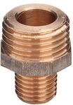 Viega &Uuml;bergangsnippel 3247 G 2 x R 1 1/2, Rotguss, mit Mehrkant