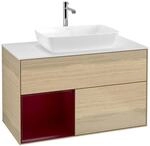 Villeroy und Boch Finion Waschtischunterschrank F771HBPC 100cm, Abdeckplatte...