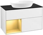 Villeroy und Boch Finion Waschtischunterschrank FA12HFGF 100cm, Abdeckplatte...