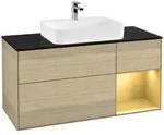 Villeroy und Boch Finion Waschtischunterschrank F422HFPC 120cm, Abdeckplatte...