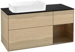Villeroy und Boch Finion Waschtischunterschrank F692GNPC 120x60,3x50,1cm, Regal