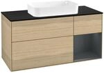 Villeroy und Boch Finion Waschtischunterschrank F712HGPC 120x60,3x50,1cm, Regal